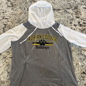 Holloway Gray and White Hoodie